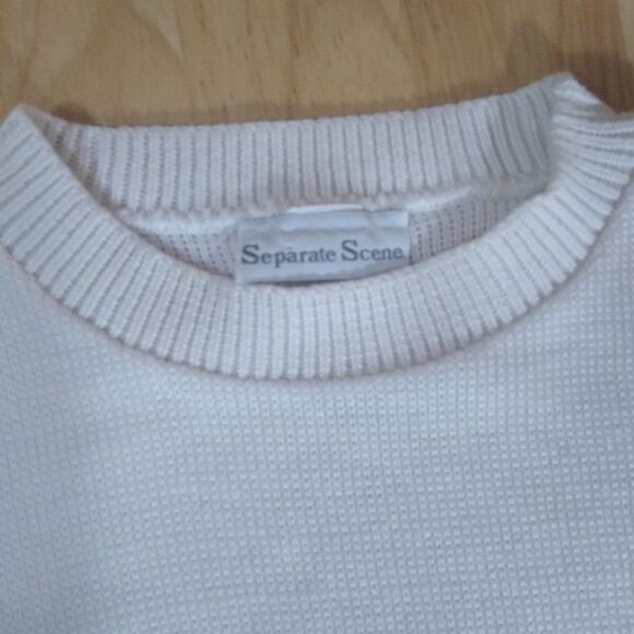 Vintage Separate Scene Ocean Pattern Sweater Vest - Picture 4 of 7